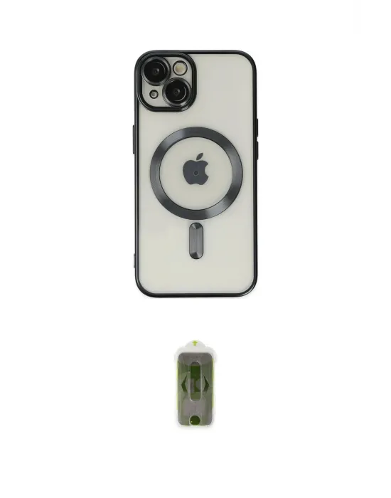 ieg™ iPhone 14 Kılıf Nova Işık Özel Seri - Siyah Joko Magic 5D Hayalet Cam