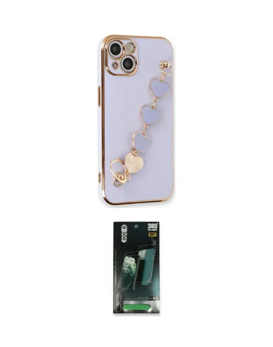 ieg™ iPhone 14 Kılıf Nova Işık Prime - Şeffaf 360 Full Body Arka Koruyucu
