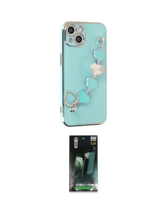 ieg™ iPhone 14 Kılıf Nova Işık Prime - Şeffaf 360 Full Body Arka Koruyucu