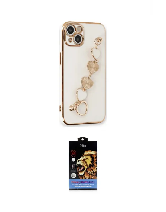 ieg™ iPhone 14 Kılıf Nova Işık Prime - Siyah Buffer Hayalet Cam Ekran Koruyucu