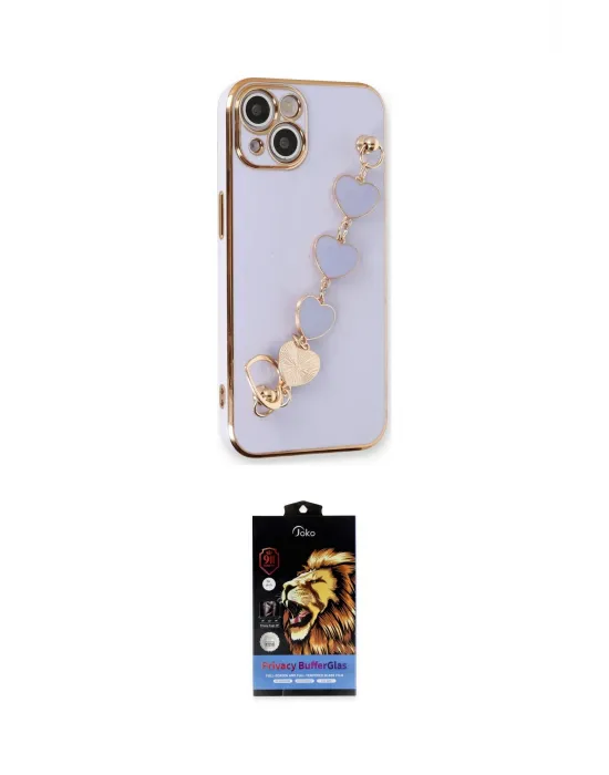 ieg™ iPhone 14 Kılıf Nova Işık Prime - Siyah Buffer Hayalet Cam Ekran Koruyucu