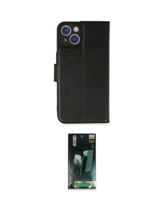 ieg™ iPhone 14 Kılıf Siluet Işık Serisi - Şeffaf 360 Full Body Arka Koruyucu