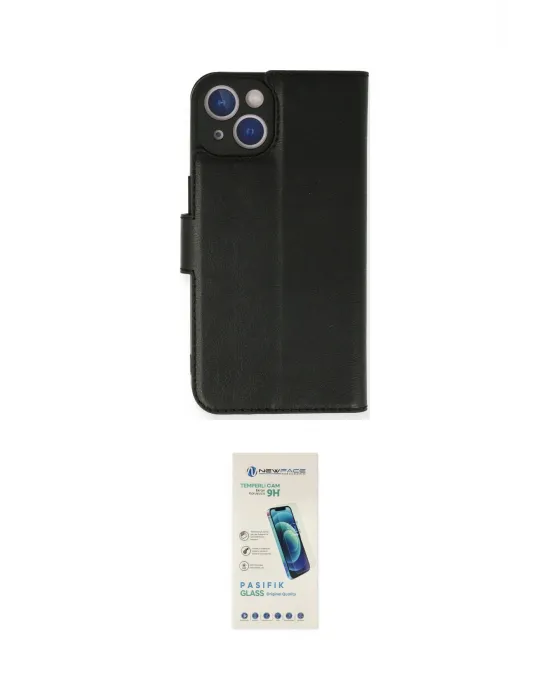ieg™ iPhone 14 Kılıf Siluet Işık Serisi - Şeffaf Pasifik Cam Ekran Koruyucu