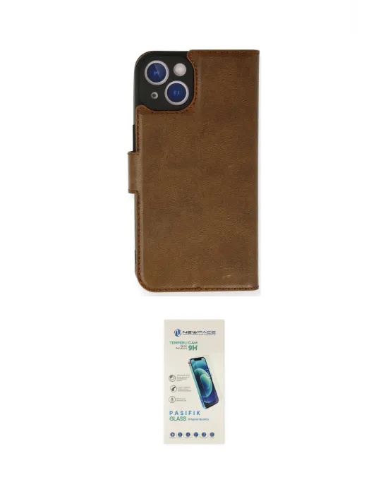 ieg™ iPhone 14 Kılıf Siluet Işık Serisi - Şeffaf Pasifik Cam Ekran Koruyucu