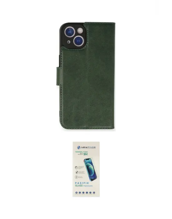 ieg™ iPhone 14 Kılıf Siluet Işık Serisi - Şeffaf Pasifik Cam Ekran Koruyucu