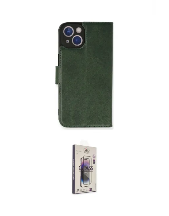 ieg™ iPhone 14 Kılıf Siluet Işık Serisi - Siyah Bilvis 3D Cam Ekran Koruyucu
