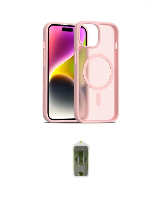 ieg™ iPhone 14 Kılıf Siluet Minimal Prime - Siyah Joko Magic 5D Hayalet Cam