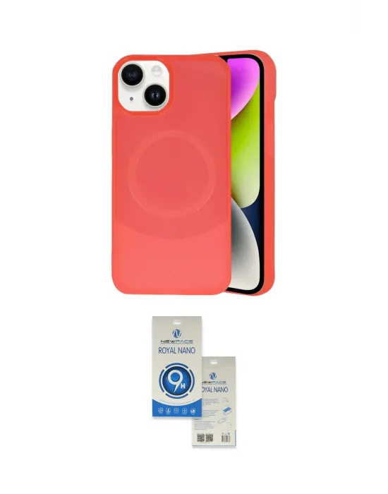 ieg™ iPhone 14 Kılıf Ufuk Serisi - Şeffaf Royal Nano Ekran Koruyucu