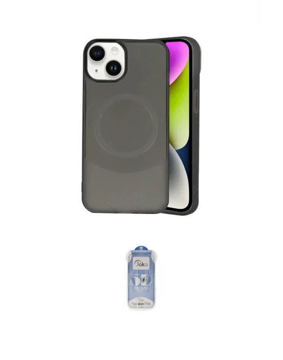 ieg™ iPhone 14 Kılıf Ufuk Serisi - Siyah Joko Magic 5D Cam