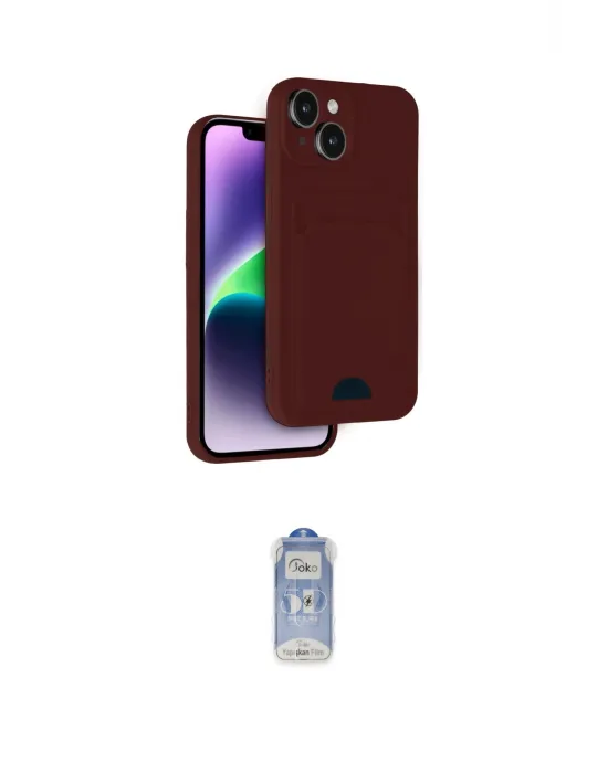 ieg™ iPhone 14 Kılıf Vadi Çizgi Prime - Siyah Joko Magic 5D Cam