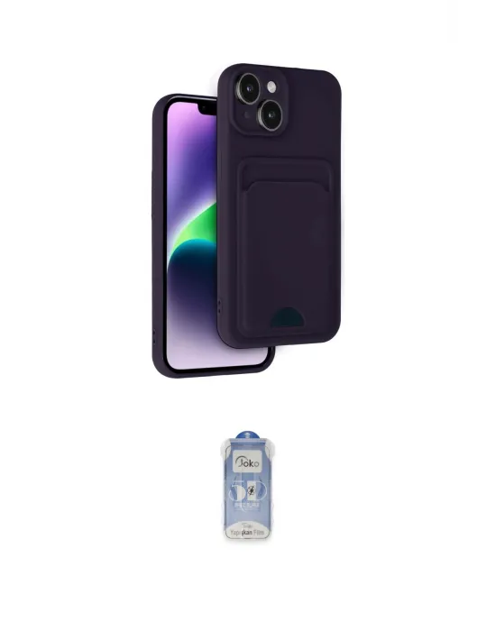 ieg™ iPhone 14 Kılıf Vadi Çizgi Prime - Siyah Joko Magic 5D Cam