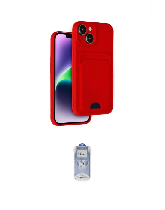 ieg™ iPhone 14 Kılıf Vadi Çizgi Prime - Siyah Joko Magic 5D Cam