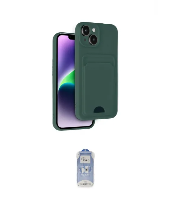 ieg™ iPhone 14 Kılıf Vadi Çizgi Prime - Siyah Joko Magic 5D Cam