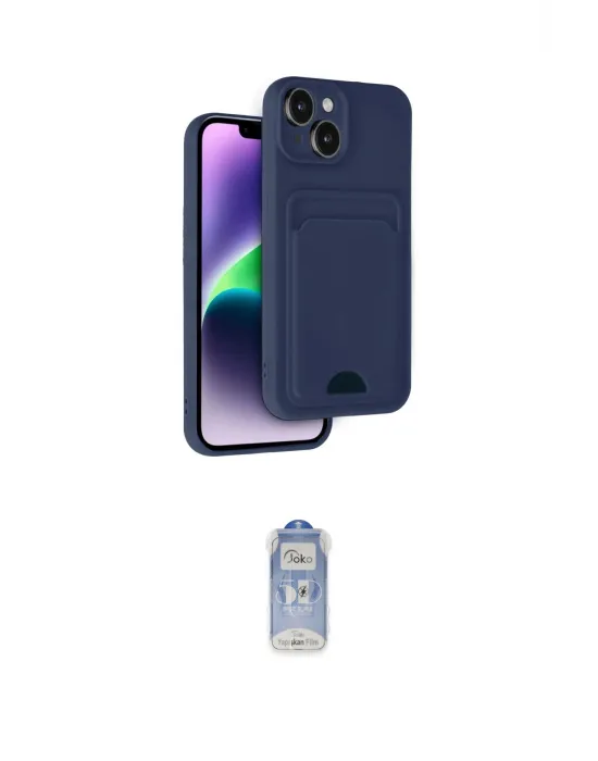 ieg™ iPhone 14 Kılıf Vadi Çizgi Prime - Siyah Joko Magic 5D Cam