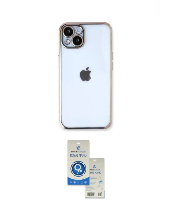 ieg™ iPhone 14 Kılıf Vadi Minimal - Şeffaf Royal Nano Ekran Koruyucu