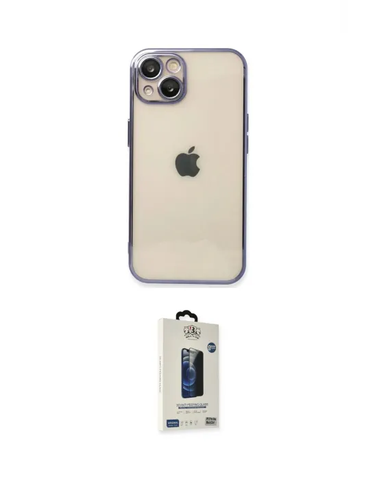 ieg™ iPhone 14 Kılıf Vadi Minimal - Siyah Bilvis Hayalet Cam Ekran Koruyucu