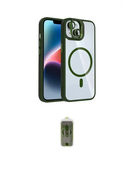 ieg™ iPhone 14 Kılıf Yadigar Asil Koleksiyonu - Siyah Joko Magic 5D Hayalet Cam