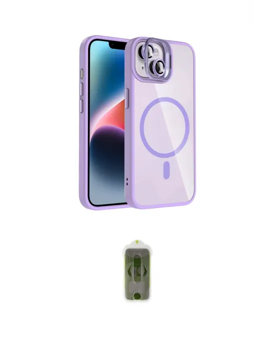 ieg™ iPhone 14 Kılıf Yadigar Asil Koleksiyonu - Siyah Joko Magic 5D Hayalet Cam