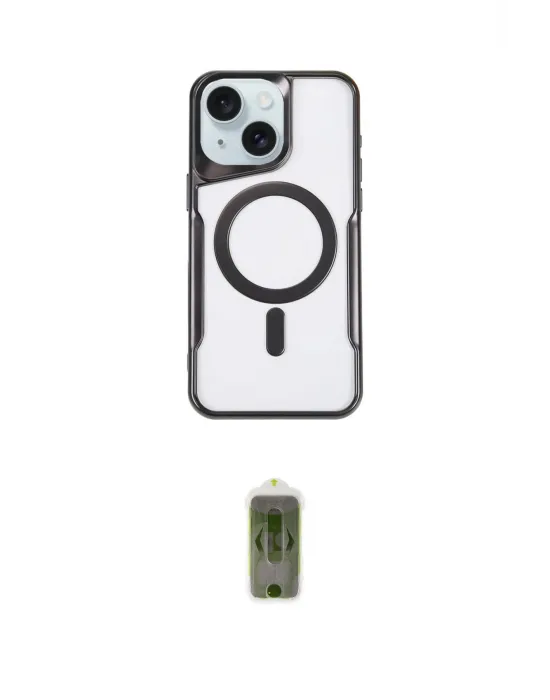 ieg™ iPhone 14 Kılıf Yadigar Klasik Özel Seri - Siyah Joko Magic 5D Hayalet Cam