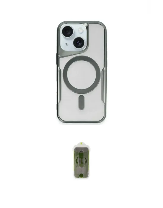 ieg™ iPhone 14 Kılıf Yadigar Klasik Özel Seri - Siyah Joko Magic 5D Hayalet Cam