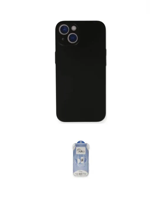 ieg™ iPhone 14 Kılıf Yadigar Yansıma Serisi - Siyah Joko Magic 5D Cam