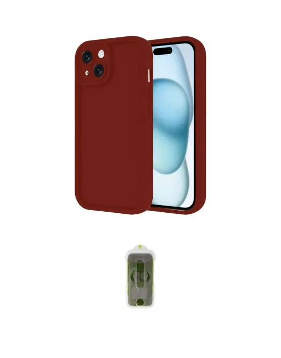ieg™ iPhone 14 Kılıf Yankı Yansıma Özel Seri - Siyah Joko Magic 5D Hayalet Cam