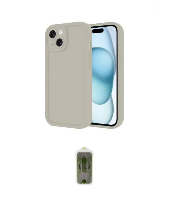 ieg™ iPhone 14 Kılıf Yankı Yansıma Özel Seri - Siyah Joko Magic 5D Hayalet Cam
