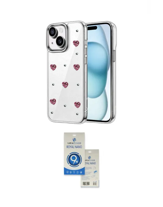 ieg™ iPhone 14 Kılıf Yörünge Form - Şeffaf Royal Nano Ekran Koruyucu