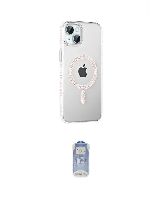 ieg™ iPhone 14 Kılıf Yörünge Koleksiyonu - Siyah Joko Magic 5D Cam