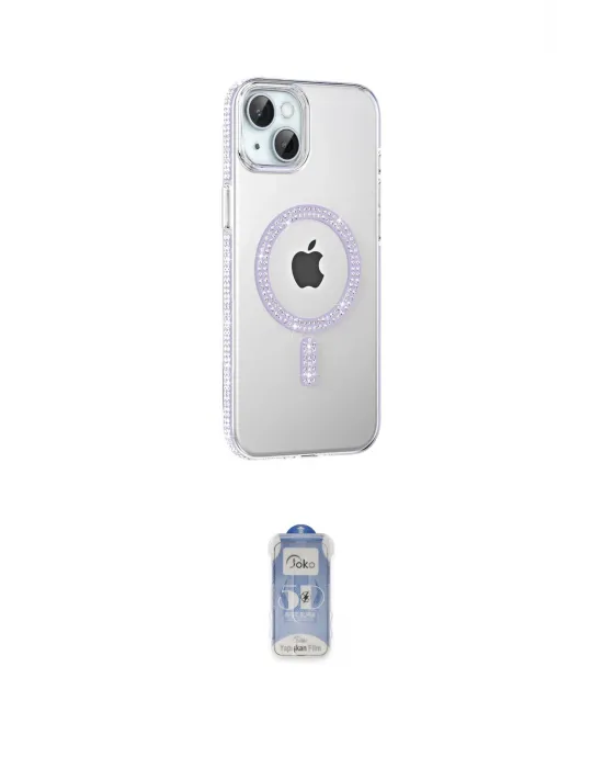 ieg™ iPhone 14 Kılıf Yörünge Koleksiyonu - Siyah Joko Magic 5D Cam