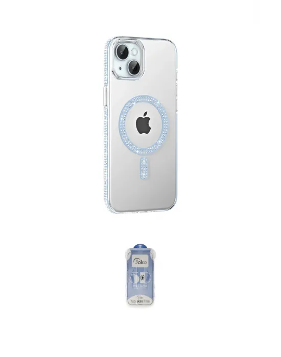 ieg™ iPhone 14 Kılıf Yörünge Koleksiyonu - Siyah Joko Magic 5D Cam