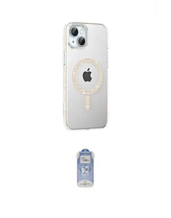 ieg™ iPhone 14 Kılıf Yörünge Koleksiyonu - Siyah Joko Magic 5D Cam