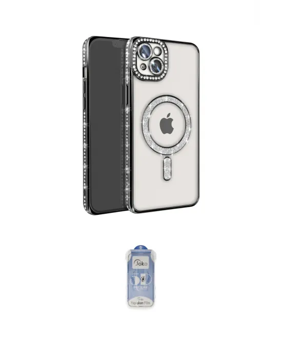 ieg™ iPhone 14 Kılıf Zirve Doku Prime - Siyah Joko Magic 5D Cam