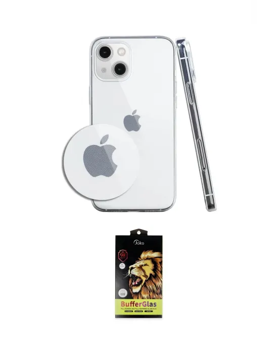 ieg™ iPhone 14 Kılıf Zirve Doku - Siyah Buffer Cam Ekran Koruyucu
