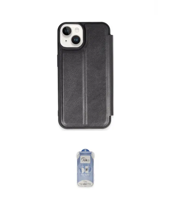 ieg™ iPhone 14 Kılıf Zirve Yansıma Serisi - Siyah Joko Magic 5D Cam