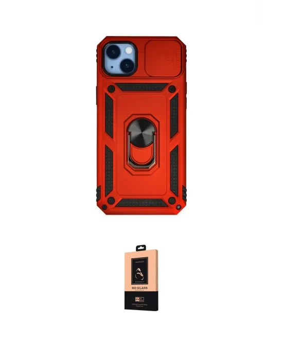 ieg™ iPhone 14 Plus Kılıf Ahenk Klasik - Şeffaf Maxco Cam Ekran Koruyucu