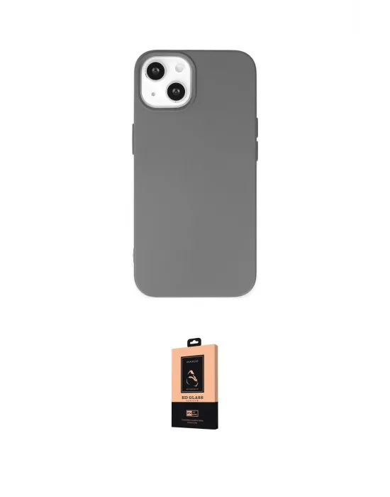 ieg™ iPhone 14 Plus Kılıf Ahenk Serisi - Şeffaf Maxco Cam Ekran Koruyucu