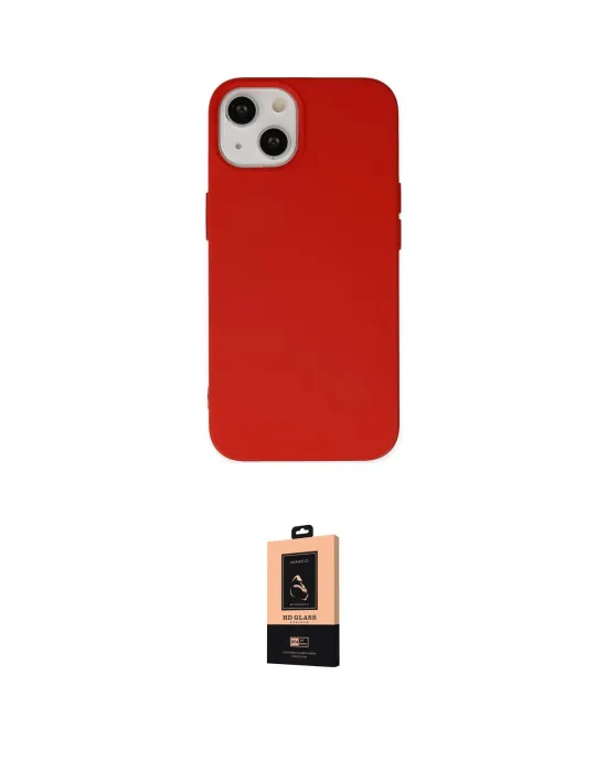 ieg™ iPhone 14 Plus Kılıf Ahenk Serisi - Şeffaf Maxco Cam Ekran Koruyucu