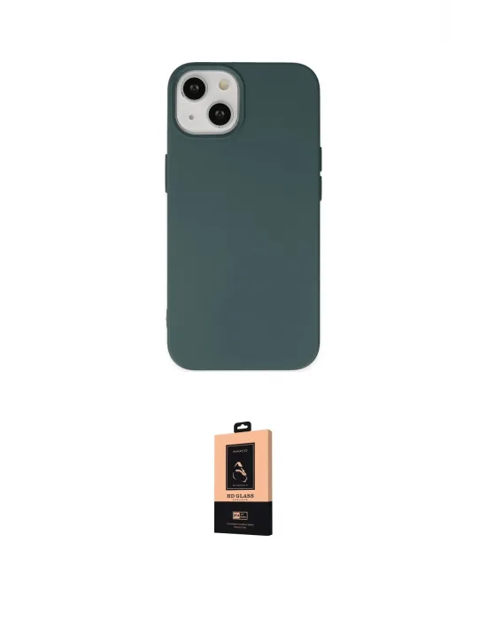 ieg™ iPhone 14 Plus Kılıf Ahenk Serisi - Şeffaf Maxco Cam Ekran Koruyucu
