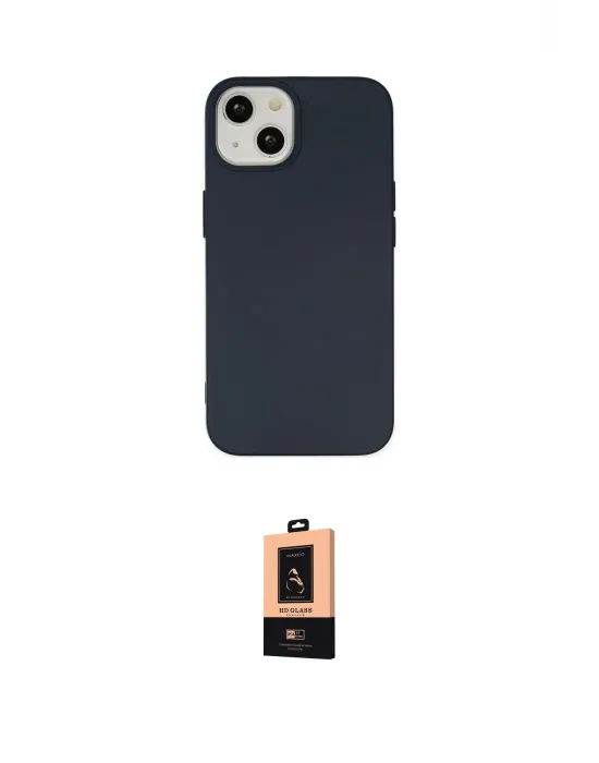ieg™ iPhone 14 Plus Kılıf Ahenk Serisi - Şeffaf Maxco Cam Ekran Koruyucu