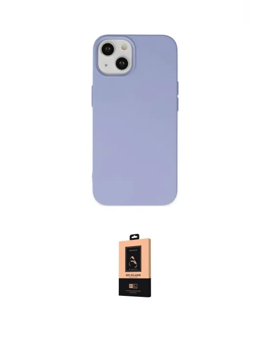 ieg™ iPhone 14 Plus Kılıf Ahenk Serisi - Şeffaf Maxco Cam Ekran Koruyucu