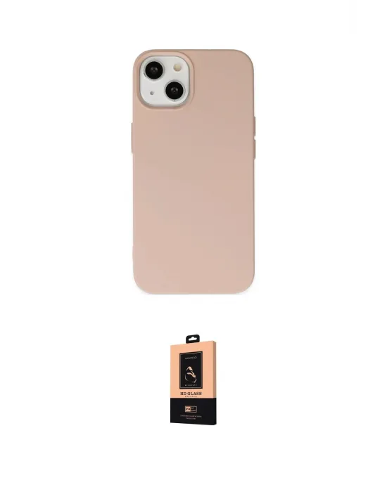 ieg™ iPhone 14 Plus Kılıf Ahenk Serisi - Şeffaf Maxco Cam Ekran Koruyucu