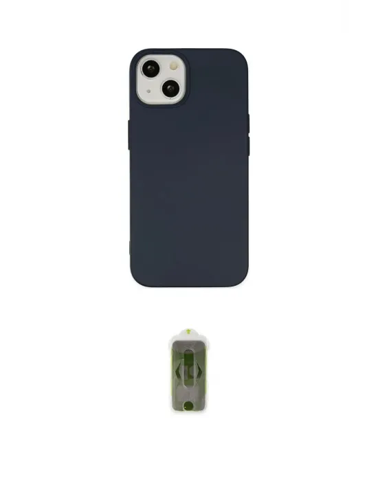 ieg™ iPhone 14 Plus Kılıf Ahenk Serisi - Siyah Joko Magic 5D Hayalet Cam