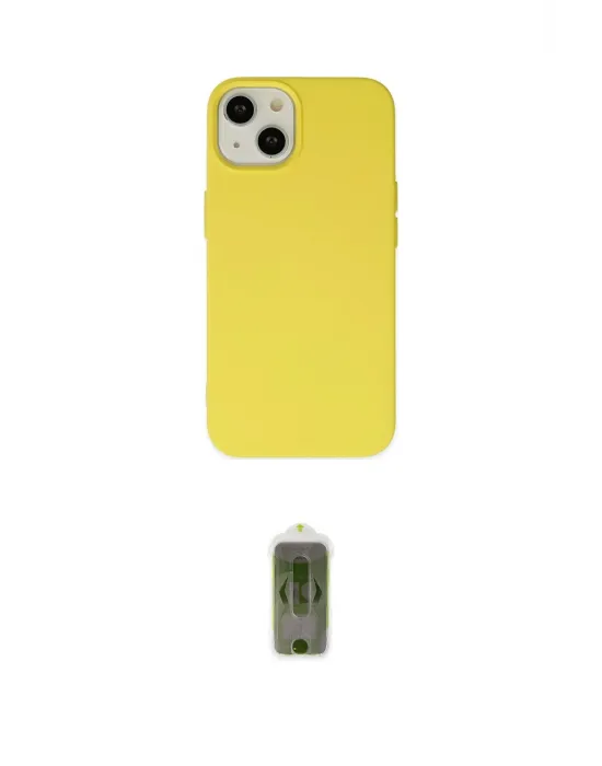 ieg™ iPhone 14 Plus Kılıf Ahenk Serisi - Siyah Joko Magic 5D Hayalet Cam