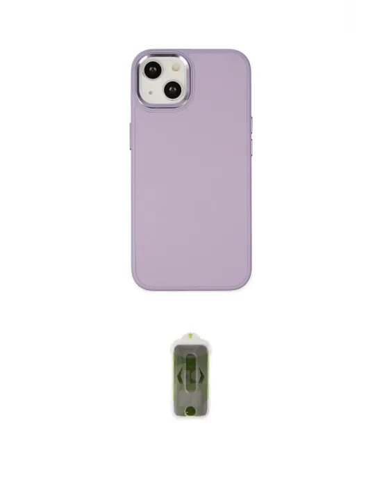 ieg™ iPhone 14 Plus Kılıf Çekirdek Çizgi - Siyah Joko Magic 5D Hayalet Cam