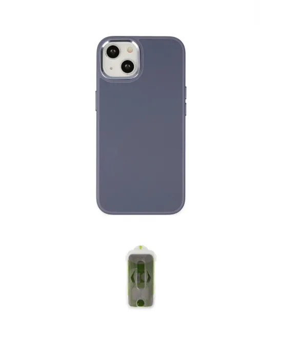ieg™ iPhone 14 Plus Kılıf Çekirdek Çizgi - Siyah Joko Magic 5D Hayalet Cam