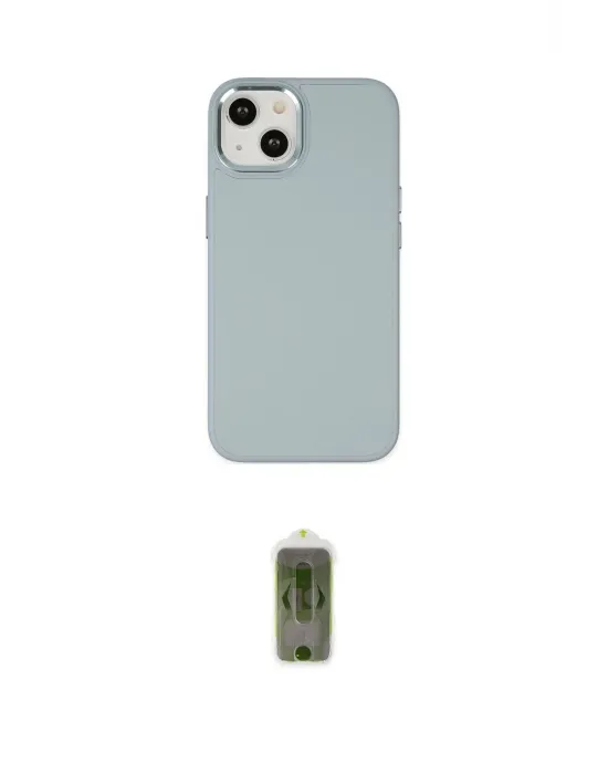 ieg™ iPhone 14 Plus Kılıf Çekirdek Çizgi - Siyah Joko Magic 5D Hayalet Cam