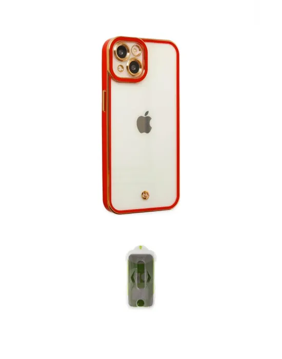 ieg™ iPhone 14 Plus Kılıf Çekirdek Klasik Serisi - Siyah Joko Magic 5D Hayalet Cam