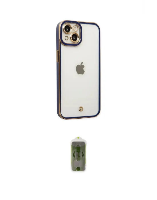 ieg™ iPhone 14 Plus Kılıf Çekirdek Klasik Serisi - Siyah Joko Magic 5D Hayalet Cam
