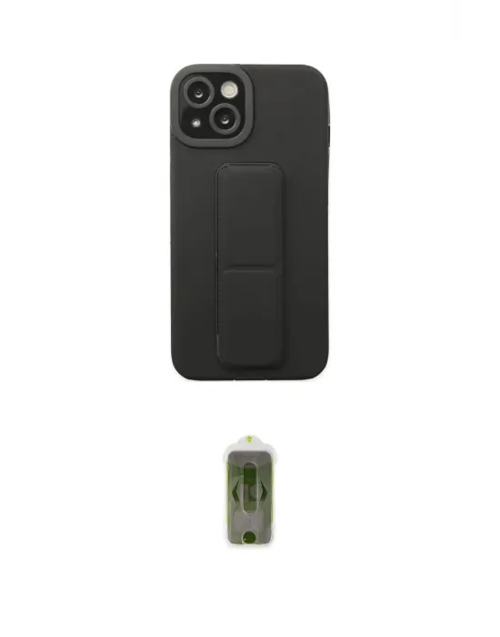 ieg™ iPhone 14 Plus Kılıf Çekirdek Yansıma - Siyah Joko Magic 5D Hayalet Cam